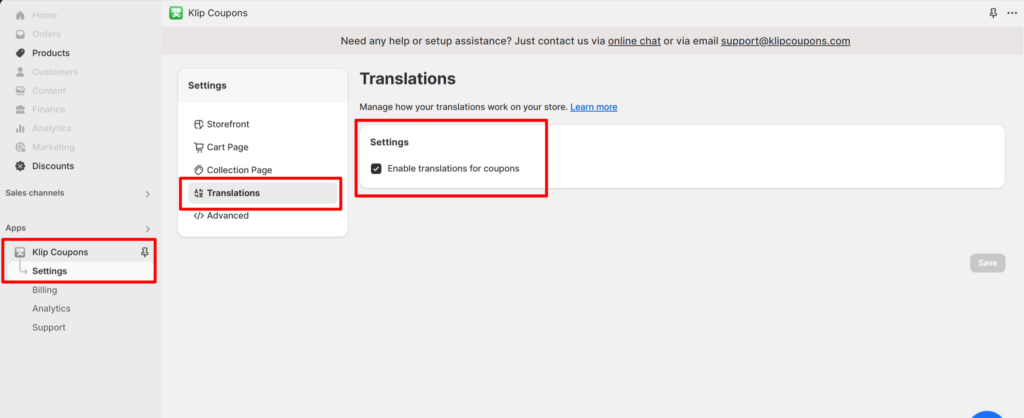 How to Enable Klip's Translation Feature